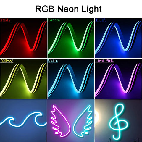 Tuya Smart Life Neon Strip Light DC12V RGB Flexible Led Neon Tape Ligh –  Hooobox Shop