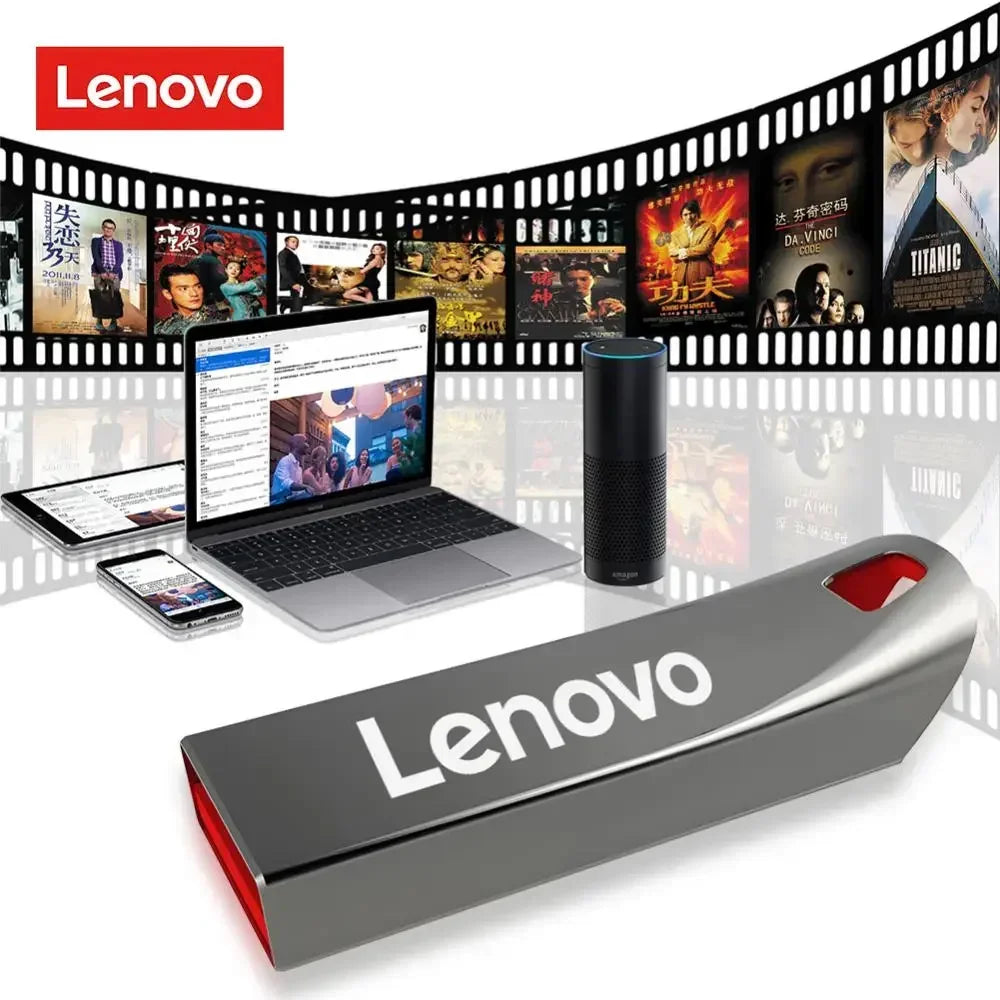 Lenovo 2TB Usb 3.0 Flash Drives High Speed Metal Pendrive 1TB 512GB 256GB Portable Usb Drive Waterproof Memoria Usb Flash Disk Hooobox Shop